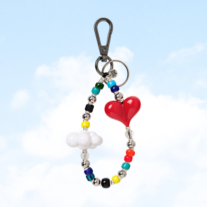 String Ting London Love in the Clouds Beaded Keychain