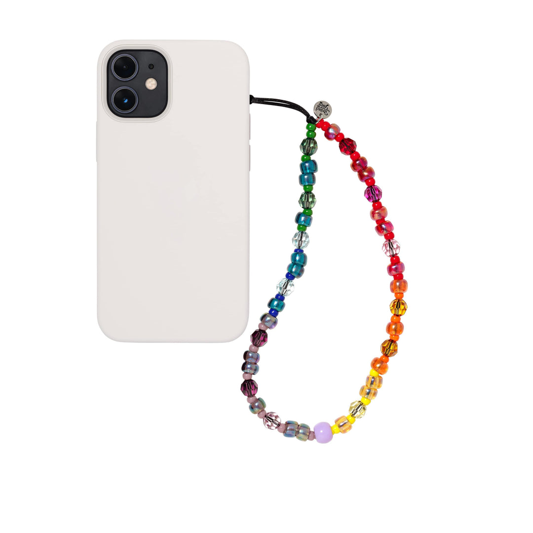 Rainbow Prism Crystal Wristlet Phone Strap - String Ting London