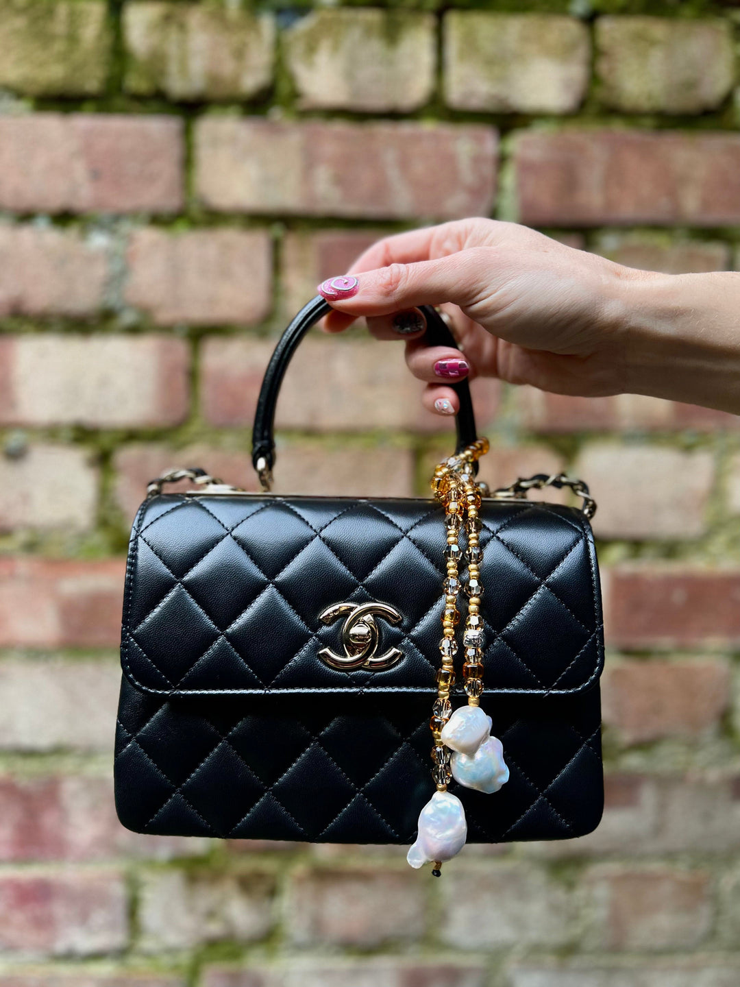 Pearls To Dive For - Gold Bag Ting - String Ting London