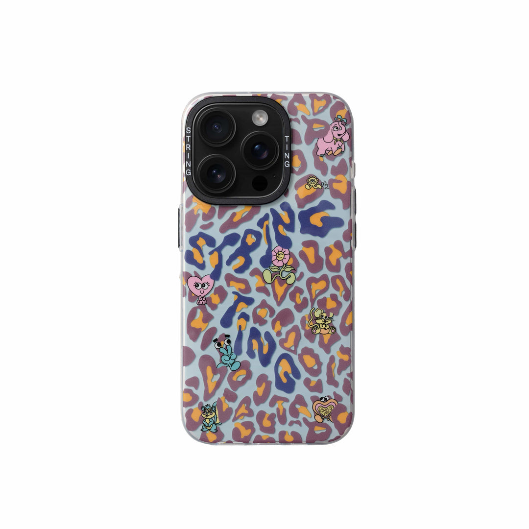 String Ting London Phone Case String Ting Friends Blue Leopard Case Ting - iPhone