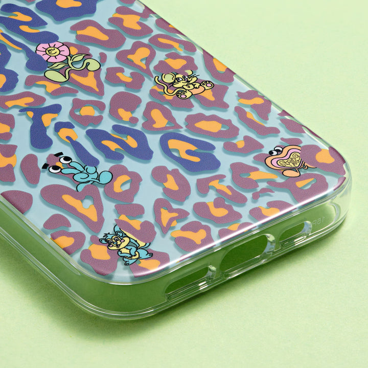 String Ting London Phone Case String Ting Friends Blue Leopard Case Ting - iPhone