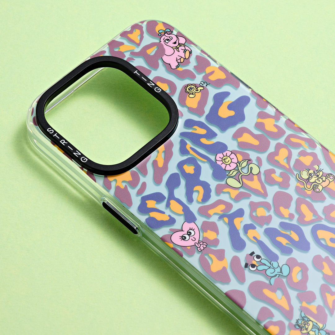 String Ting London Phone Case String Ting Friends Blue Leopard Case Ting - iPhone