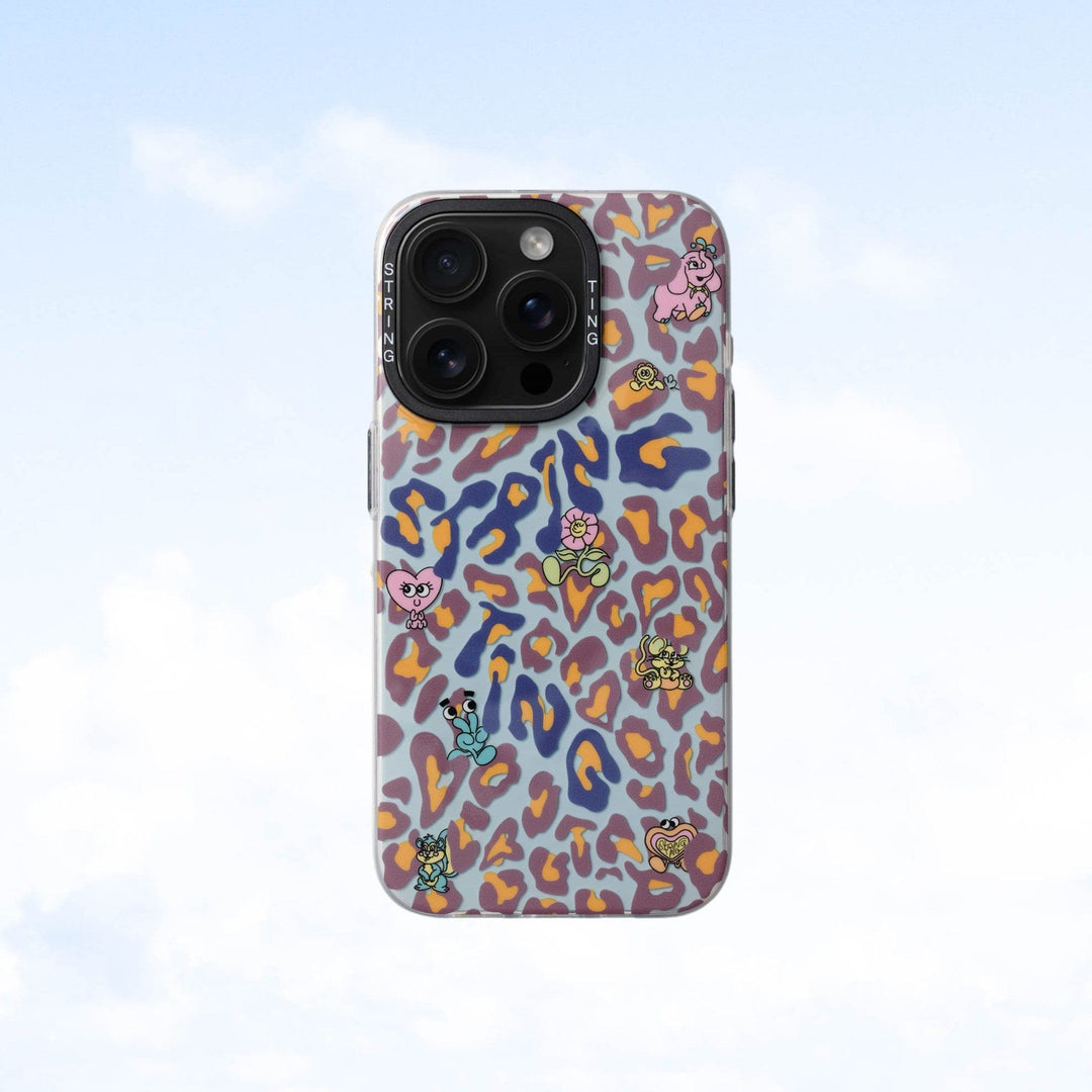 String Ting London Phone Case String Ting Friends Blue Leopard Case Ting - iPhone