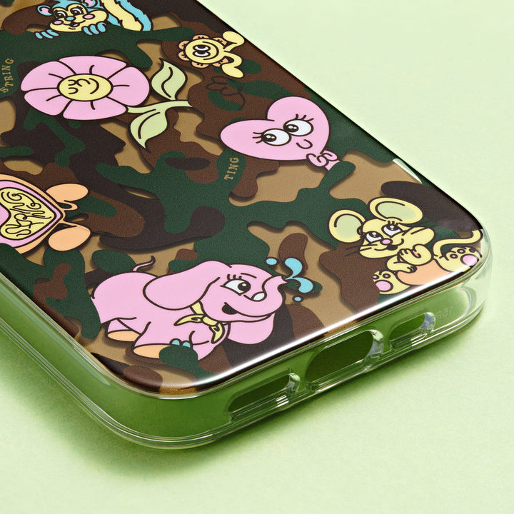 String Ting London Phone Case String Ting Friends Camo Case Ting - iPhone