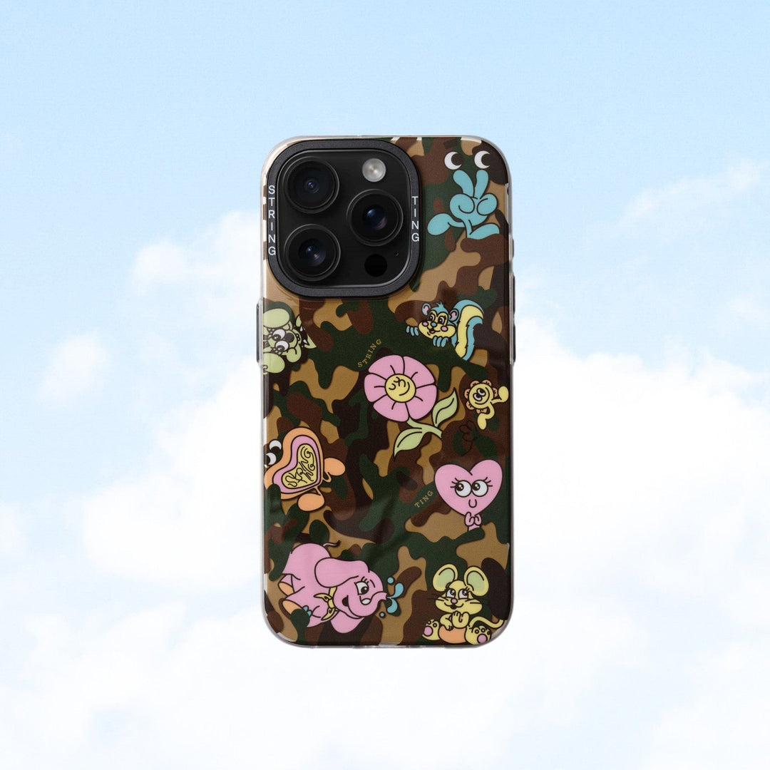 String Ting London Phone Case String Ting Friends Camo Case Ting - iPhone