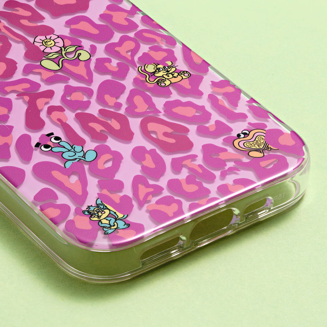 String Ting London Phone Case String Ting Friends Pink Leopard Case Ting - iPhone