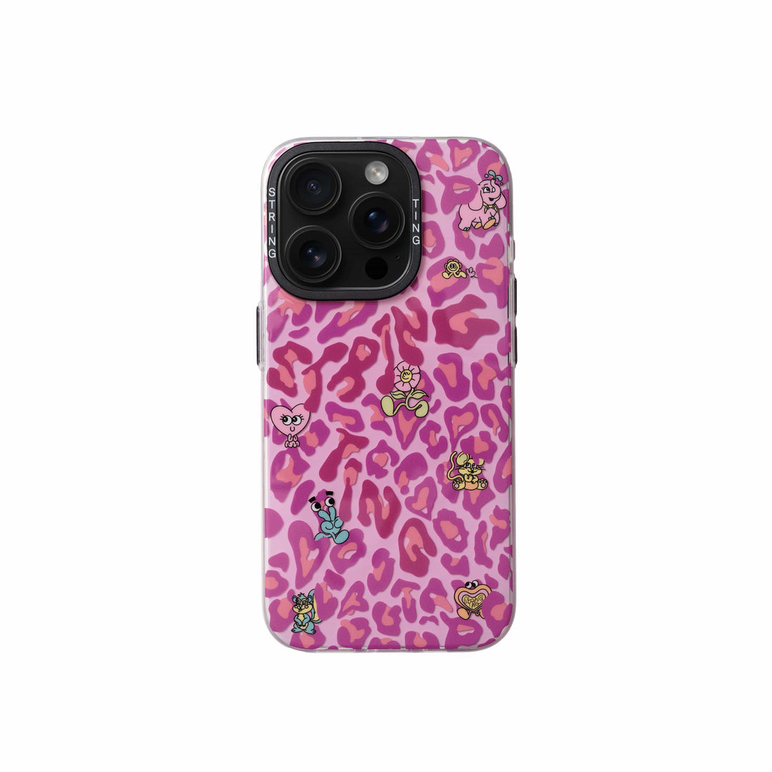 String Ting London Phone Case String Ting Friends Pink Leopard Case Ting - iPhone