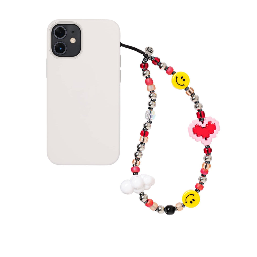 Pixel Love Pink Wristlet Phone Strap - String Ting London