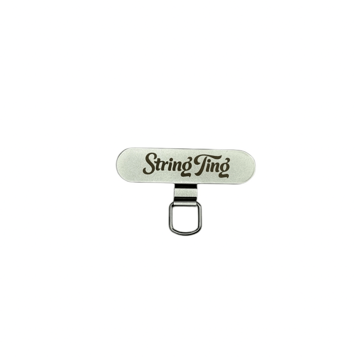 String Ting London Silver Metal Phone Card String Ting Phone Strap Card