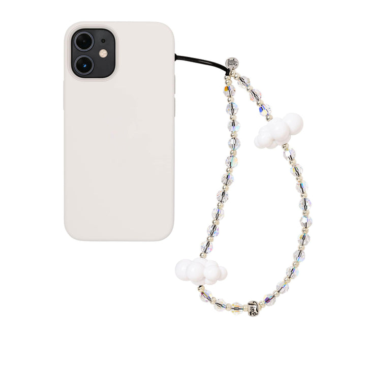 String Ting London Sky Candy Crystal Drip Wristlet Phone Strap