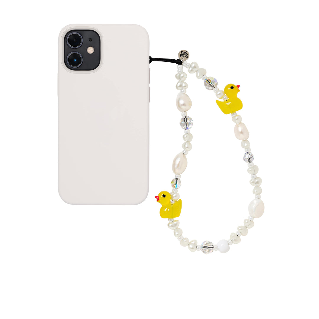 Venus Pearl Ducky Wristlet Phone Strap - String Ting London