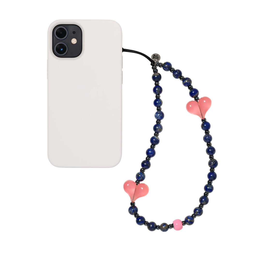 String Ting London Wristlet Phone Strap Aura Stone Lapis Wristlet Phone Strap