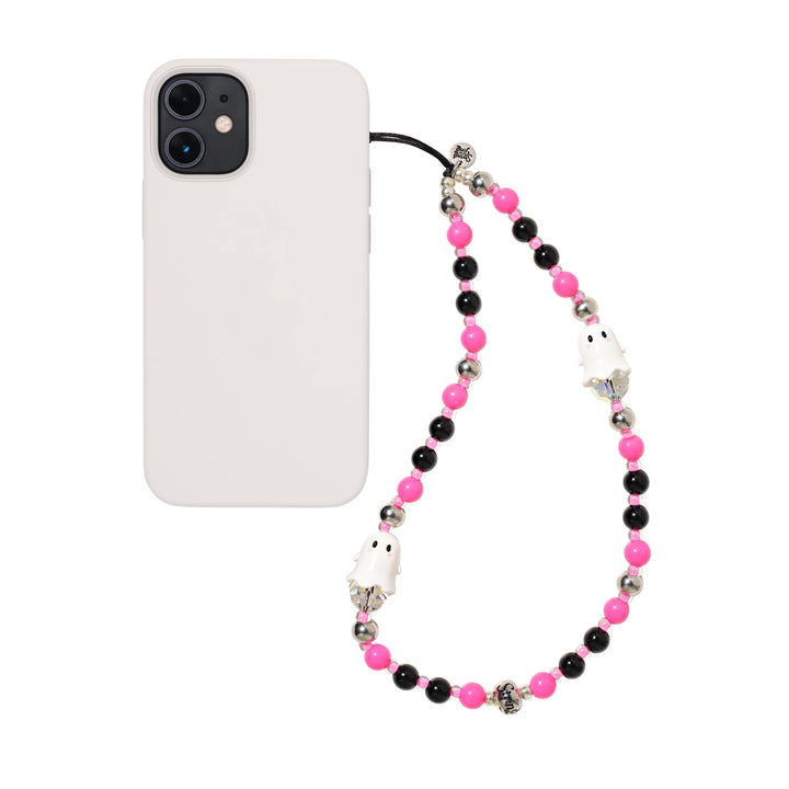 String Ting London Wristlet Phone Strap Casper The Spooky Pink Liquorice Wristlet Phone Strap