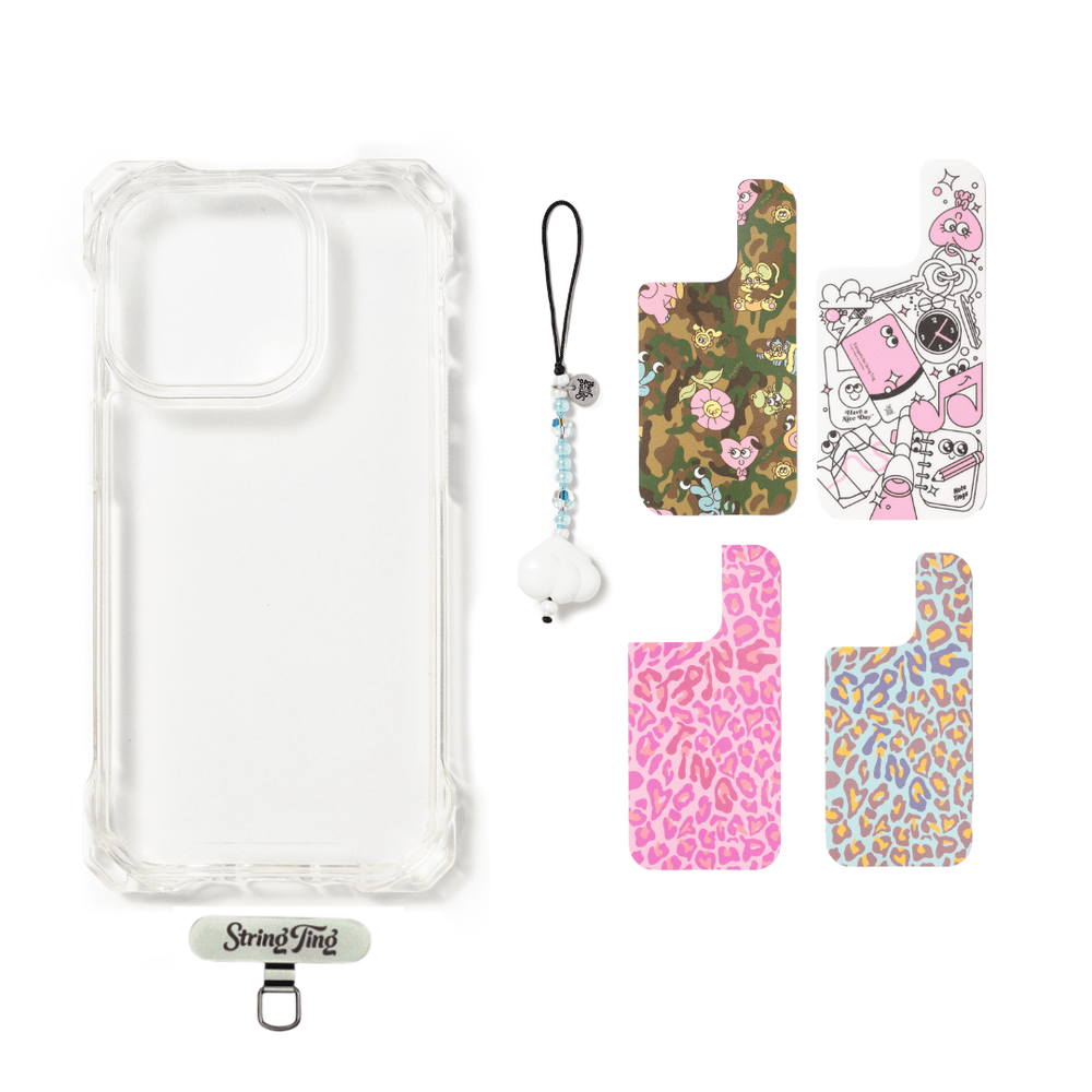 String Ting London Wristlet Phone Strap Ghost Case Chameleon Set iPhone 15pro