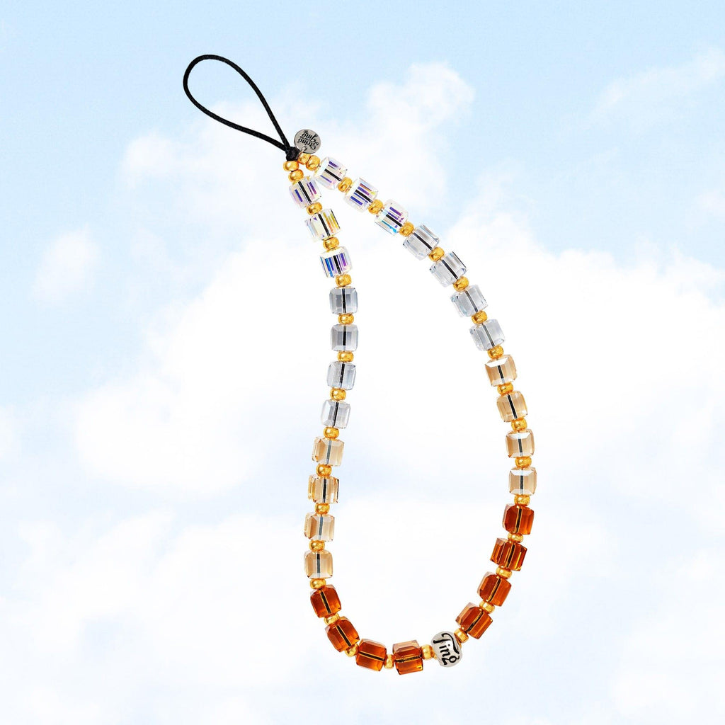 Flutter Drip Crystal Wristlet Phone Strap – String Ting London