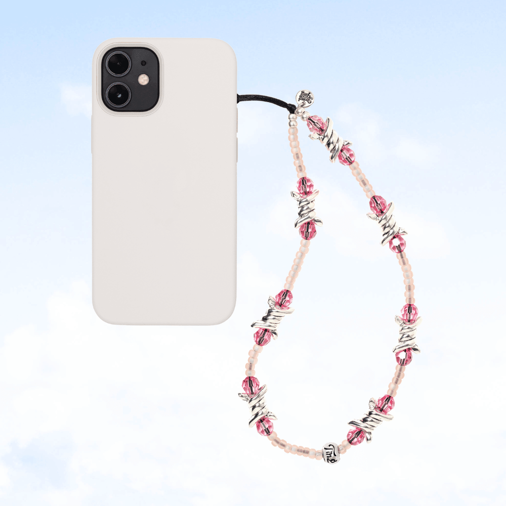 テックアクセサリー STRING TING/Kiss Of Chrome Wristlet Phone Strap Kiss of Chrome – String Ting London