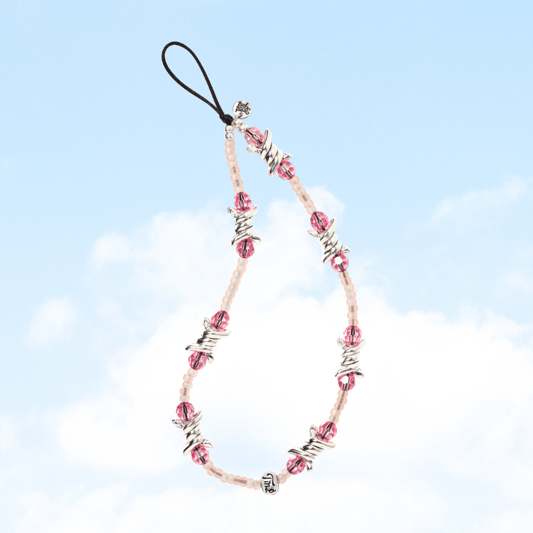 テックアクセサリー STRING TING/Kiss Of Chrome Wristlet Phone Strap Kiss of Chrome – String Ting London