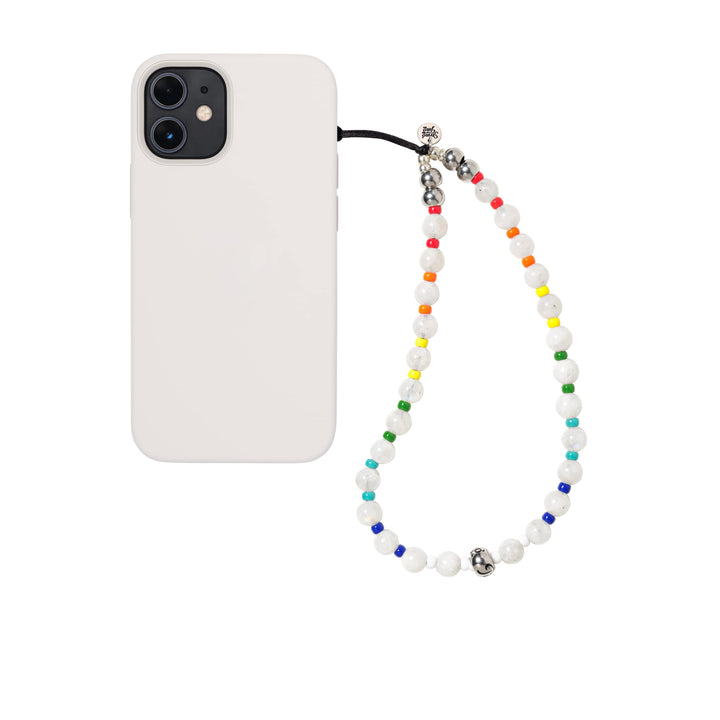 String Ting London Wristlet Phone Strap Moonstone Wish Beads Wristlet Phone Strap