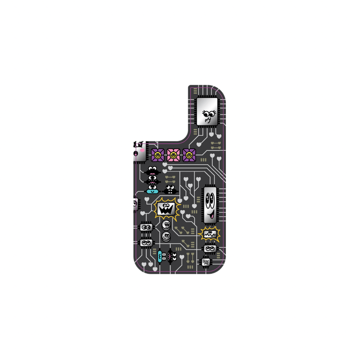 String Ting London Wristlet Phone Strap Motherboard Black iPhone 15pro Skin Ting Sticker