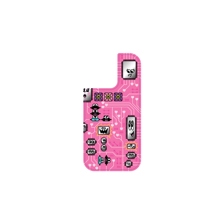 String Ting London Wristlet Phone Strap Motherboard Pink iPhone 15pro Skin Ting Sticker