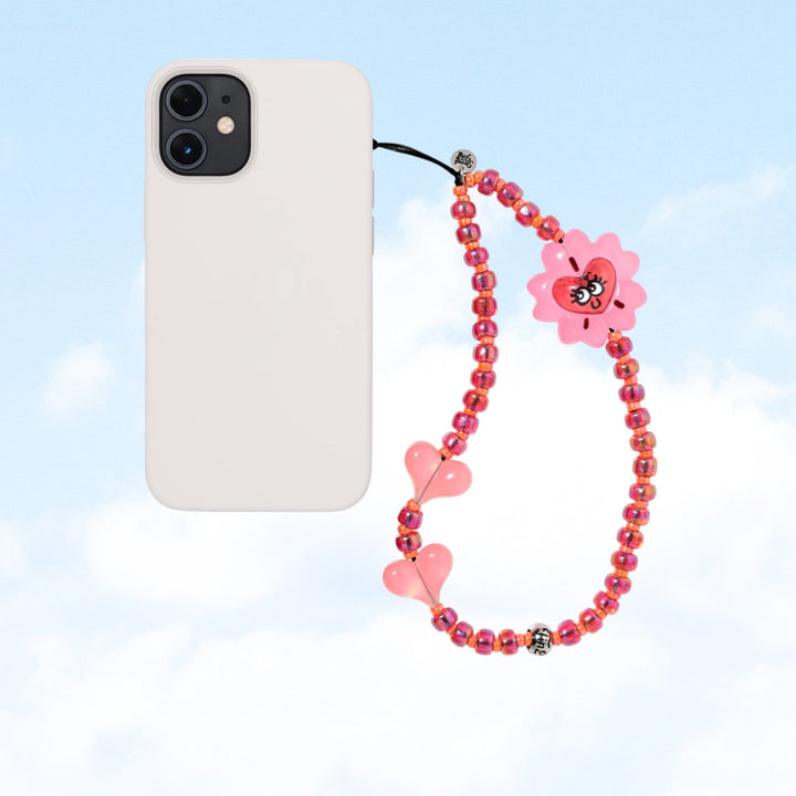 String Ting London Wristlet Phone Strap Peachy Sakura Wristlet Phone Strap