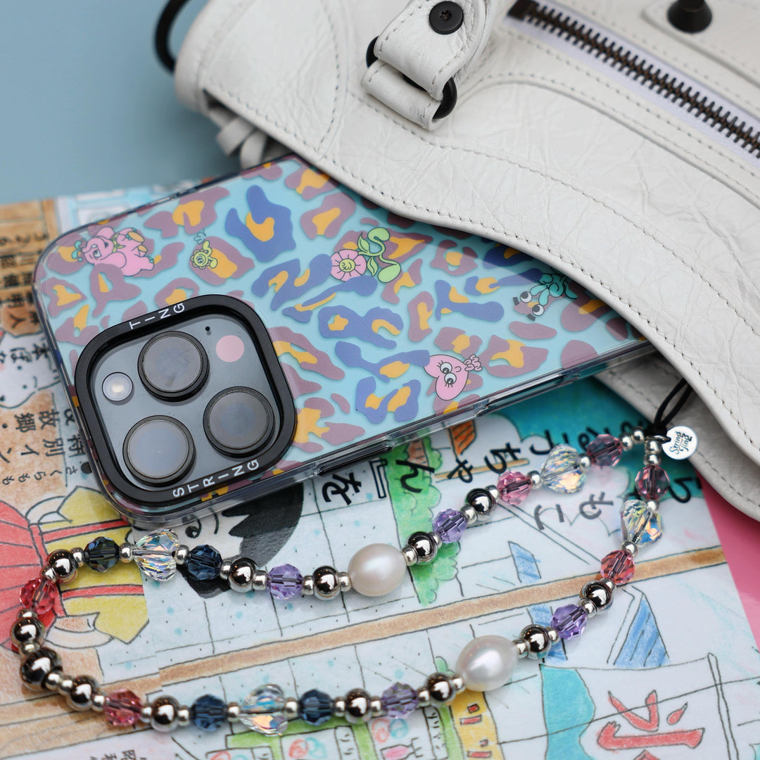 String Ting London Wristlet Phone Strap Pearls Just Wanna Have Fun - Ever After Phone Strap Wristlet