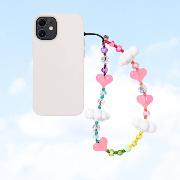 String Ting London Wristlet Phone Strap Rainbow Kawaii in the Sky Wristlet Phone Strap