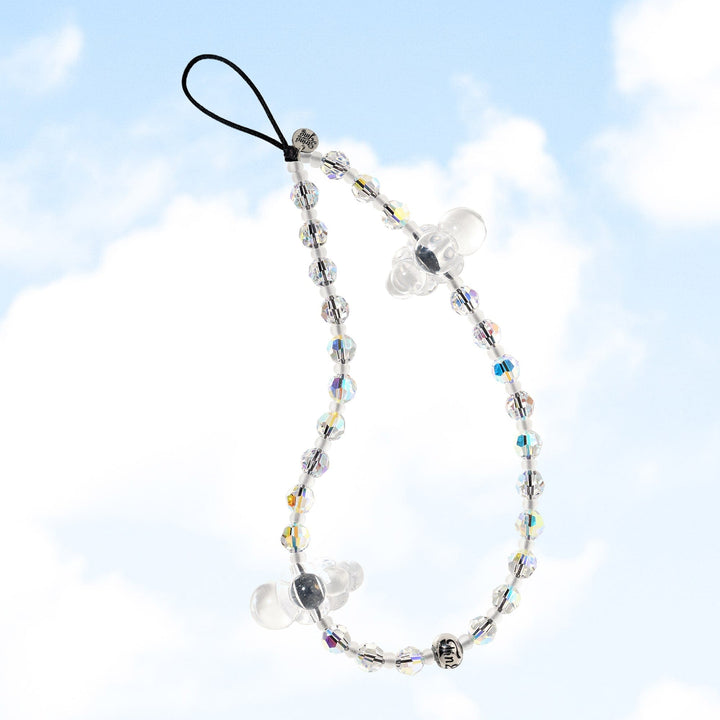 String Ting London Wristlet Phone Strap Sky Candy Jelly Cloud Crystal Drip Wristlet Phone Strap