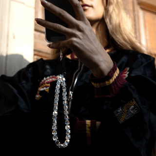The Drip Ting Crystal Wristlet Phone Strap - String Ting London