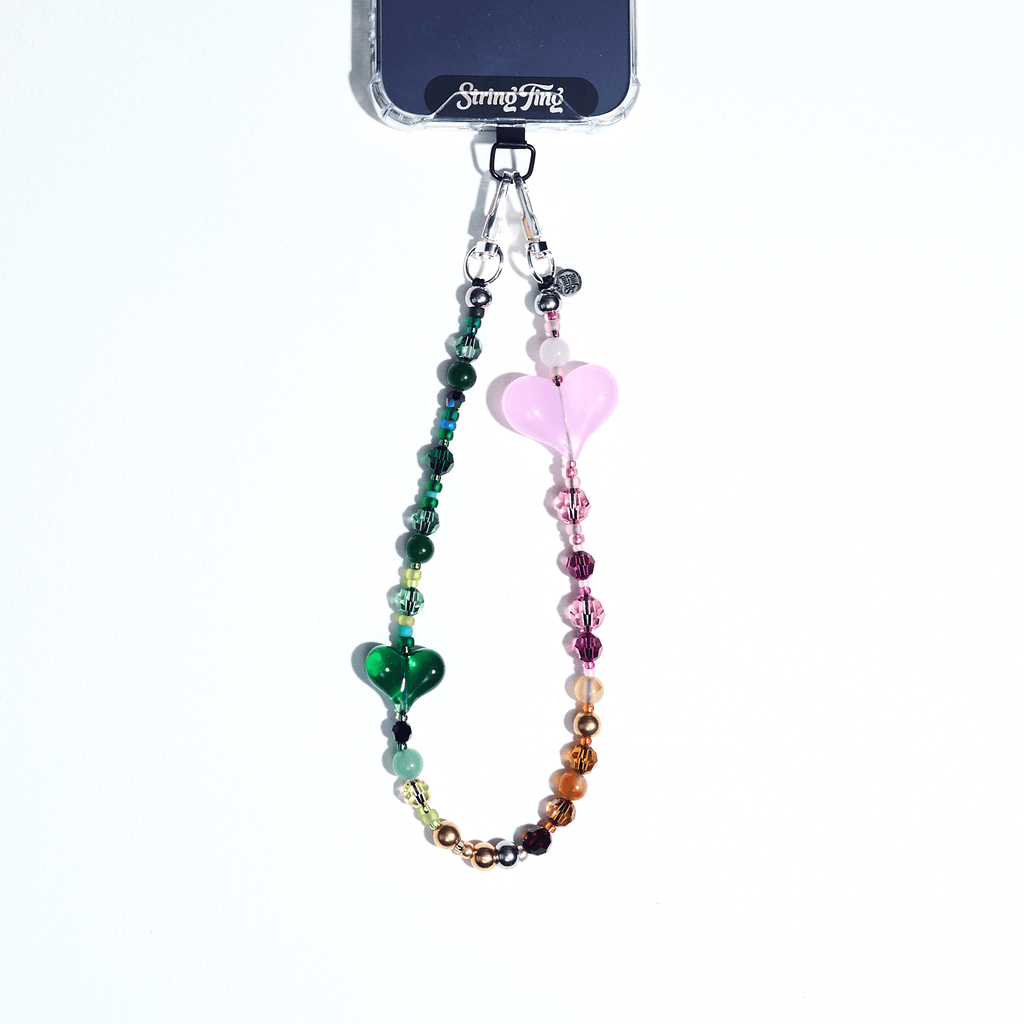 The Mismatch Hearts Club Wristlet Phone Chain | String Ting® Official ...