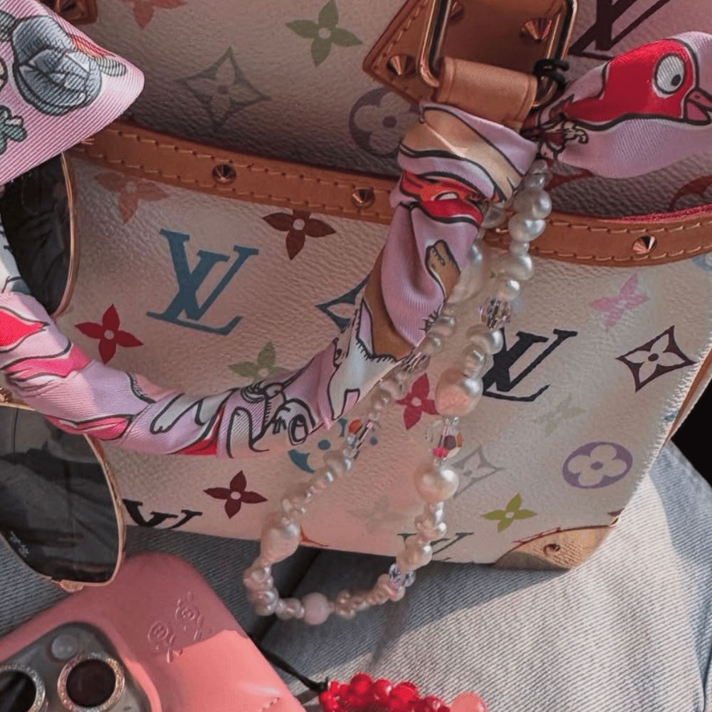 Venus Pearl Trap Wristlet Phone Strap Venus Pearl Trap Wristlet Phone Strap