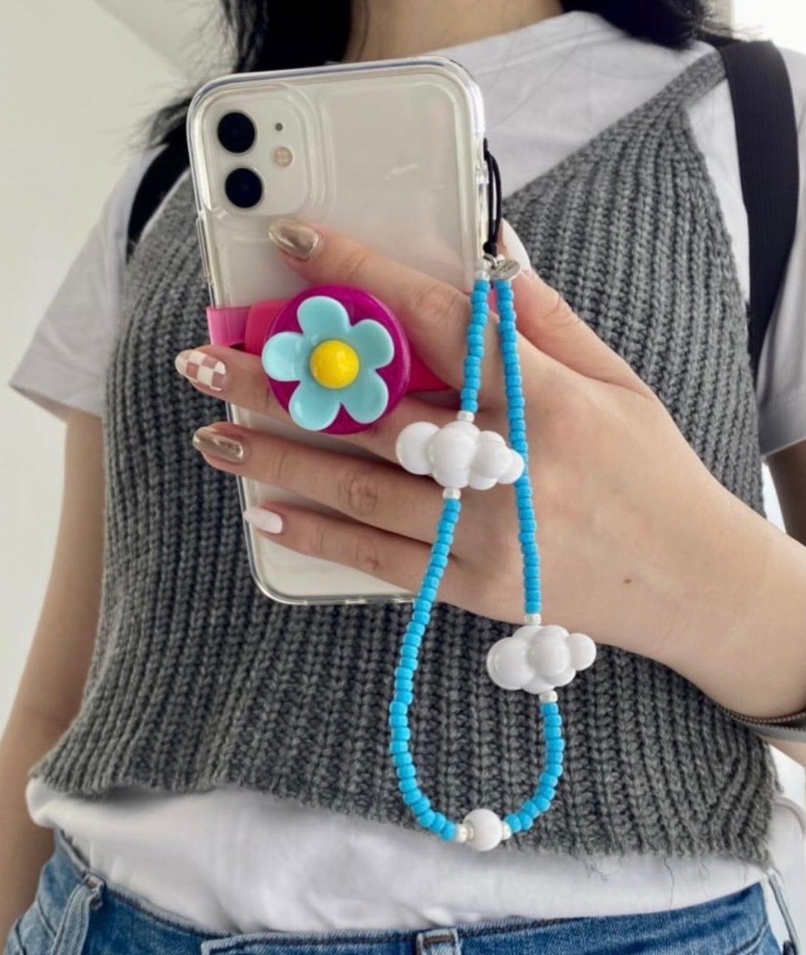 Heavenly Sky Wristlet Phone Strap – String Ting London