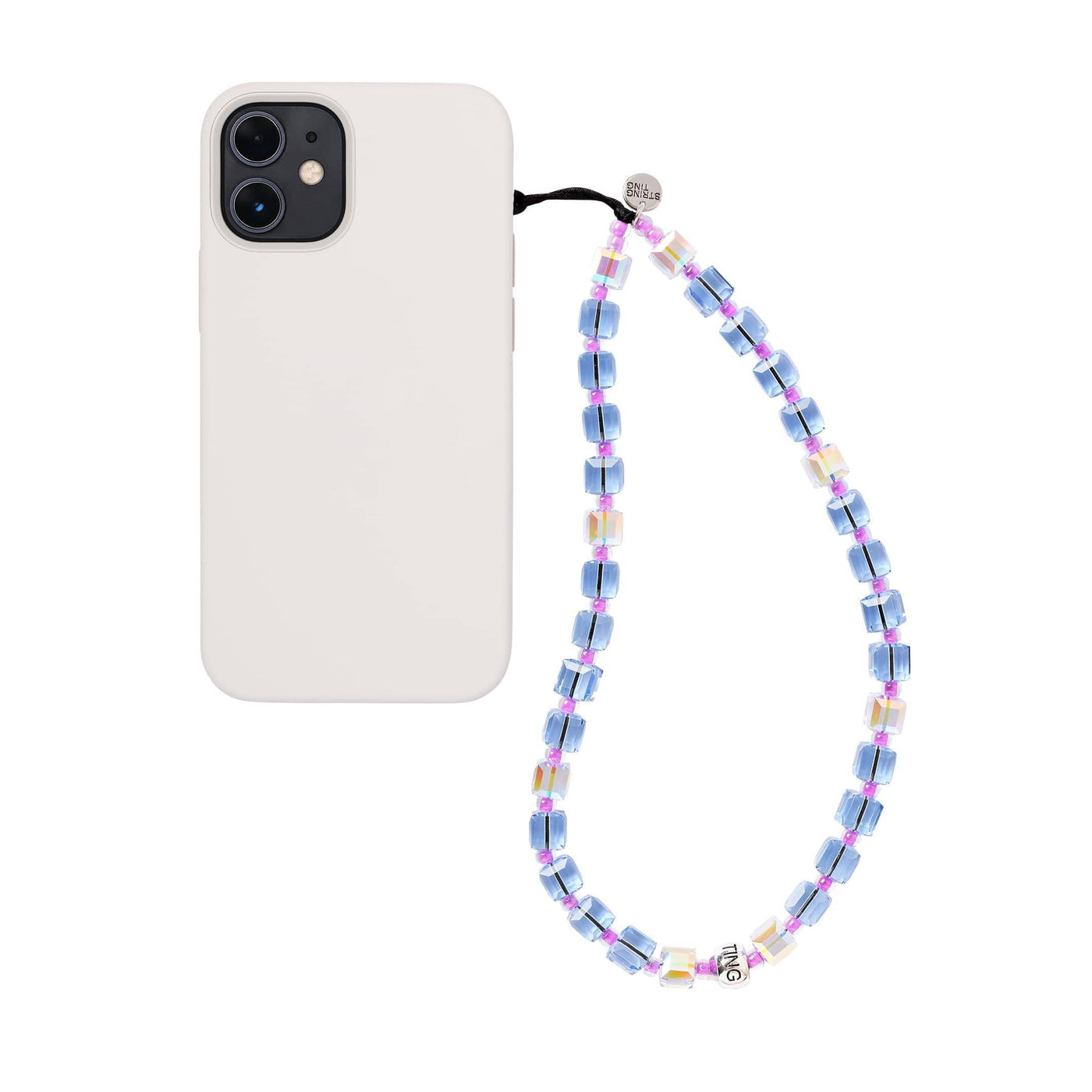 The Jellyfish Crystal Wristlet Phone Strap - String Ting London